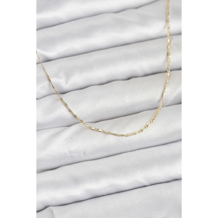 CM 14K Gold Renk Kesme Model 60 cm Kadın Kolye 5886