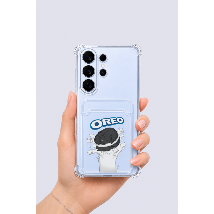 Samsung Galaxy S26 Ultra Kartlıklı OREO Desenli Kılıf