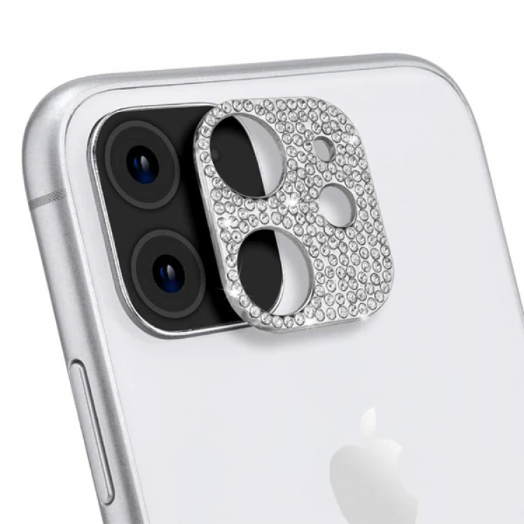 ALLY İPhone 11 Kamera Koruyucu Lens Diamond Taş İşlemeli-(5775)