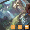 ALLY iPad 10.2 Paper Like Film Darbe Emici Pet Ekran Koruyucu  (2021-2020-2019)-(5775)