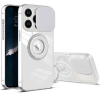 Ally iPhone 13 Pro 6.1 inç Kılıf Sürgülü Kamera Lens Korumalı Yüzük Standlı Silikon Kılıf-(5775)