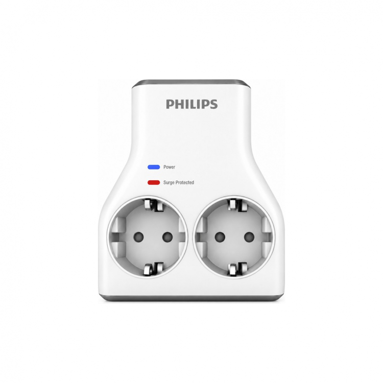 PHILIPS CHP7022W/62 2li Akım Korumalı Priz 1140 Joules (Beyaz)(1923)