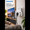 PHILIPS CHP7022W/62 2li Akım Korumalı Priz 1140 Joules (Beyaz)(1923)