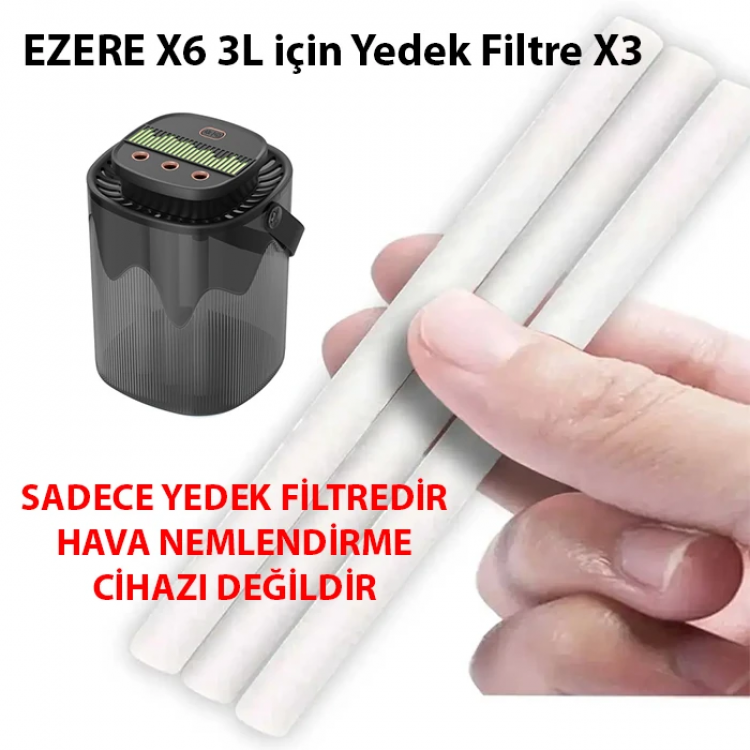 EZERE X6 3L için Yedek Filtre X3-(5775)