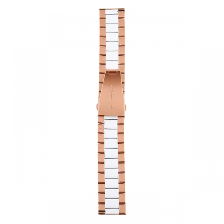 22MM Gear S3 Watch 4 -GT2 GT2E 46MM KayışKordon Seramik Paslanmaz Çelik-(5775)