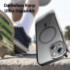 Baseus Glitter iPhone 14 Plus 6.7 Magsafe Silikon Kılıf + Tempered Ekran Koruyucu Set-(5775)