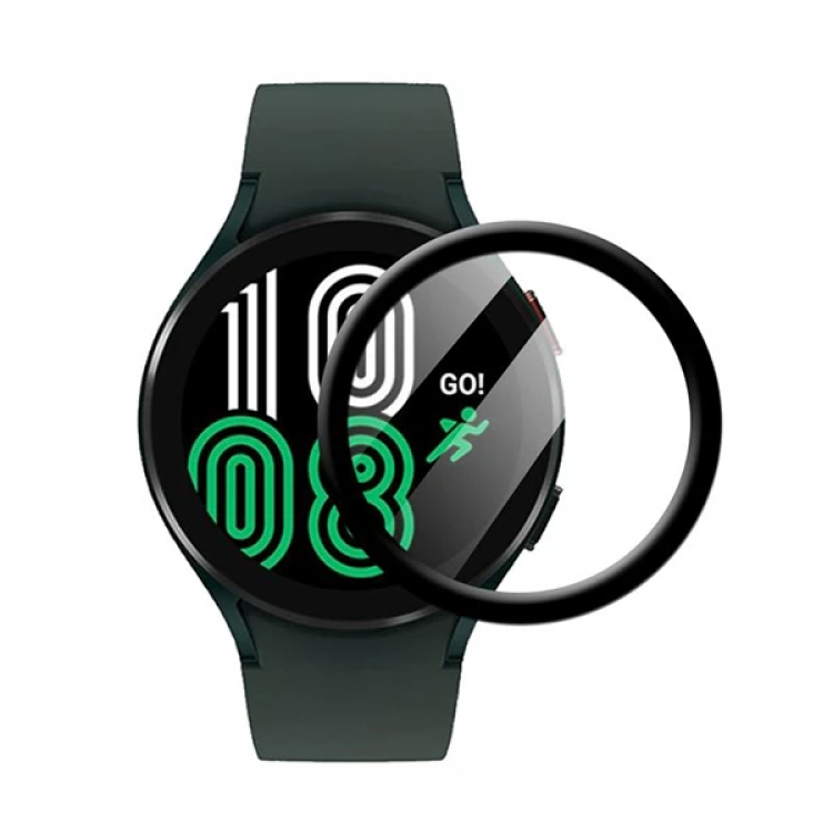 Sm Galaxy Watch 4 44mm 3D Full Kaplama Ekran Koruyucu PET+PMMA-(5775)