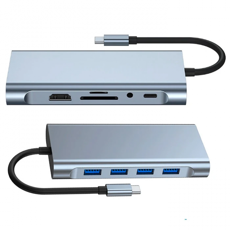 ALLY BYL-2110 11in1 Multifonksiyonlu Type-C Hub Adaptör Dönüştürücü-(5775)