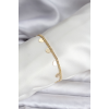 14K Gold Renk Kaplama Kalpli Model CM Kadın Bileklik 5886