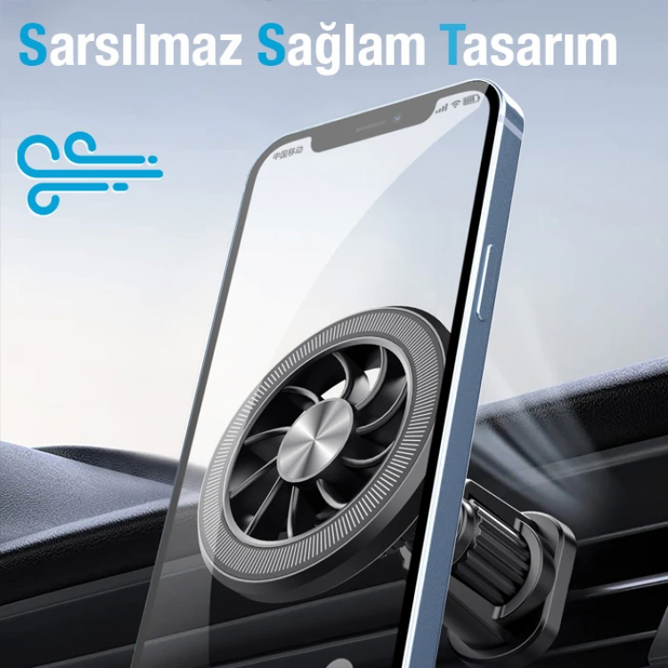 ALLY ML-216 MagSafe Araç İçi Havalandırma Telefon Tutucu-(5775)