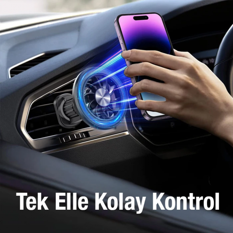 ALLY ML-216 MagSafe Araç İçi Havalandırma Telefon Tutucu-(5775)