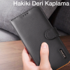 Dux Ducis iPhone 12 Pro Max Kılıf Mıknatıslı Cüzdanlı Deri Kılıf Hivo Series-(5775)