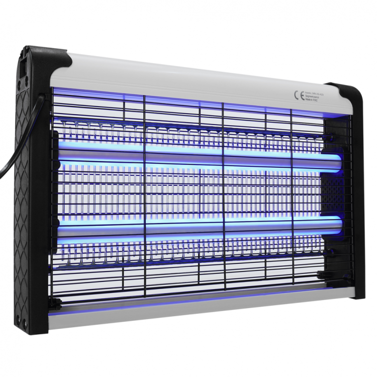 ASONIC AS-A29 Siyah 6W 2000V Masaüstü Zincir Askılı 2adet UV Mor Işıklı Siyah Kasa Sinek Öldürücü(1923)