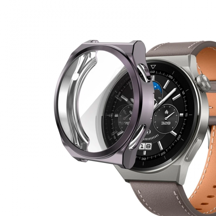 Ally Huaewei Watch GT 3 Pro 46mm Kılıf 360 Full Koruma Ultra İnce Silikon Kılıf-(5775)