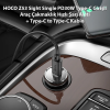 HOCO Z53 Sight Single PD30W Type-C Girişli Araç Çakmaklık Hızlı Şarj Aleti + Type-C to Type-C Kablo-(5775)