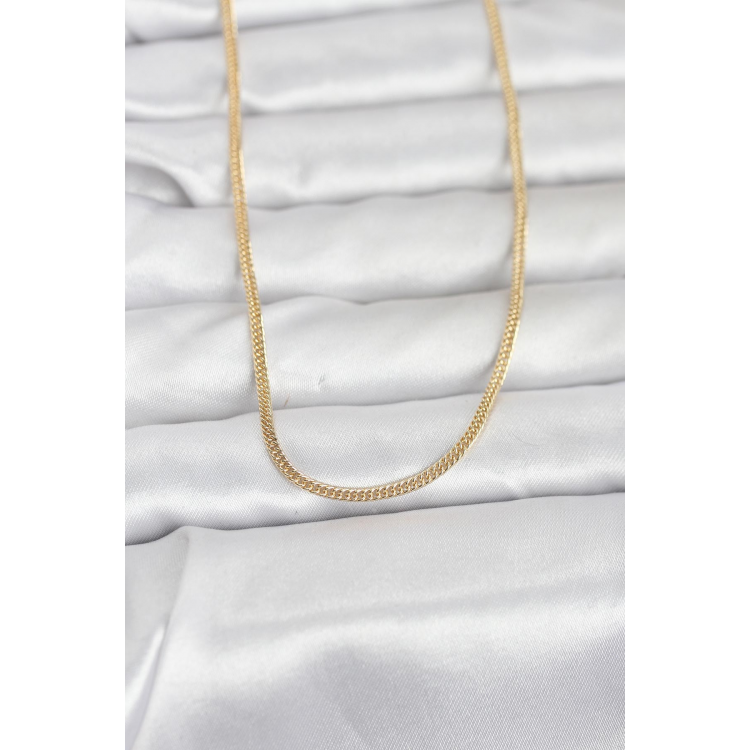 CM 14K Gold Renk Dolgun Zincir Model 60 cm Kadın Kolye 5886