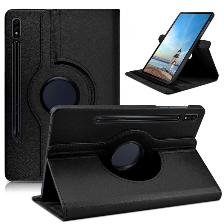 SM GalaxyTab S7 2020 12.4 (T970-T975-T976) 360 Derece Döner Standlı Kılıf-(5775)