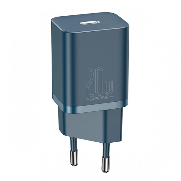 Baseus Super Si 20W PD Type-C Hızlı Şarj Adaptörü 20W İPhone 15-14-13- 12-11 Hızlı Şarj-(5775)