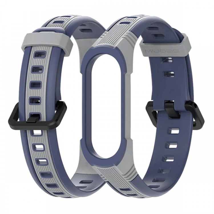 Mijobs Xiaomi Mi Band 5-4 Çift Renk Kayış Kordon-(5775)