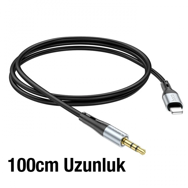HOCO UPA22 iPhone Lightning to 3.5mm AUX Ses Aktarım Kablosu-(5775)