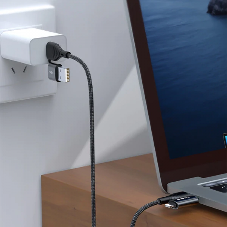Floveme 4in1 USB To Type C -Type to Type Kablosu+iPhone Başlık USB 1M-(5775)