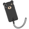 Baseus İPhone Xs Max Bear Sevimli Ayı Figür Soft Silikon Kılıf-(5775)