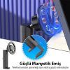 ALLY Magsafe Uyumlu Masa Koltuk Klipsli Manyetik Telefon Tutucu-(5775)
