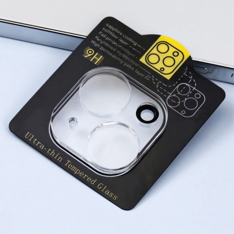 ALLY İPhone 14 -14 Plus 3D Full Tempered Glass Cam Kamera Koruyucu-(5775)