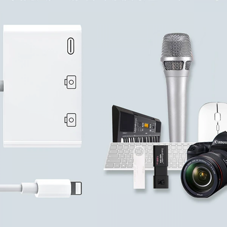 ALLY 3in1 İPhone/İPAD lightning To Usb Kamera Okuyucu-(5775)