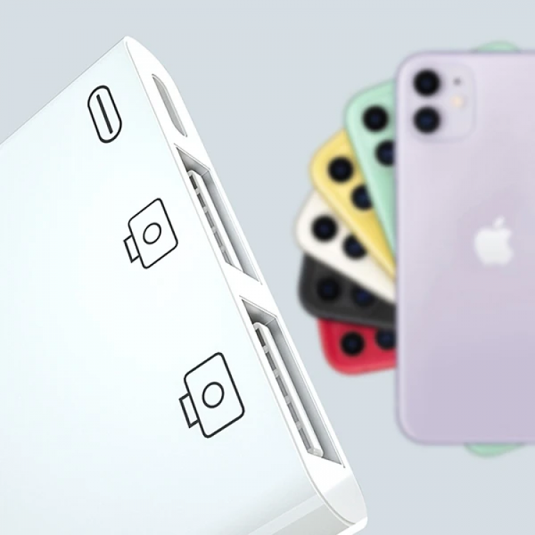 ALLY 3in1 İPhone/İPAD lightning To Usb Kamera Okuyucu-(5775)