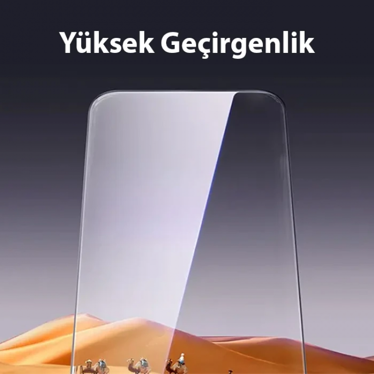 Baseus iPhone 15 Pro HD Tempered Full Koruma Cam Ekran Koruyucu-(5775)