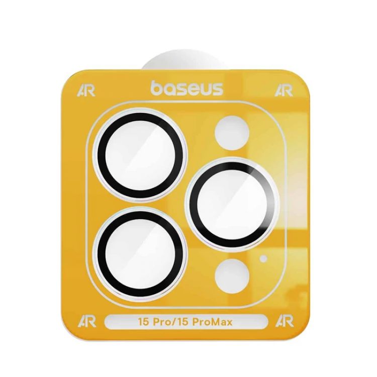 Baseus iPhone 15 Pro/15 Pro Max için Corning Serisi HD Cam Kamera Koruyucu-(5775)