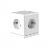 S-LINK PRZ04 4 Soket Akım Korumalı Priz 1x Type-C 2xUSB 5V 2Mt Kablo 306 Joule Küp Tasarım (Beyaz)(1923)