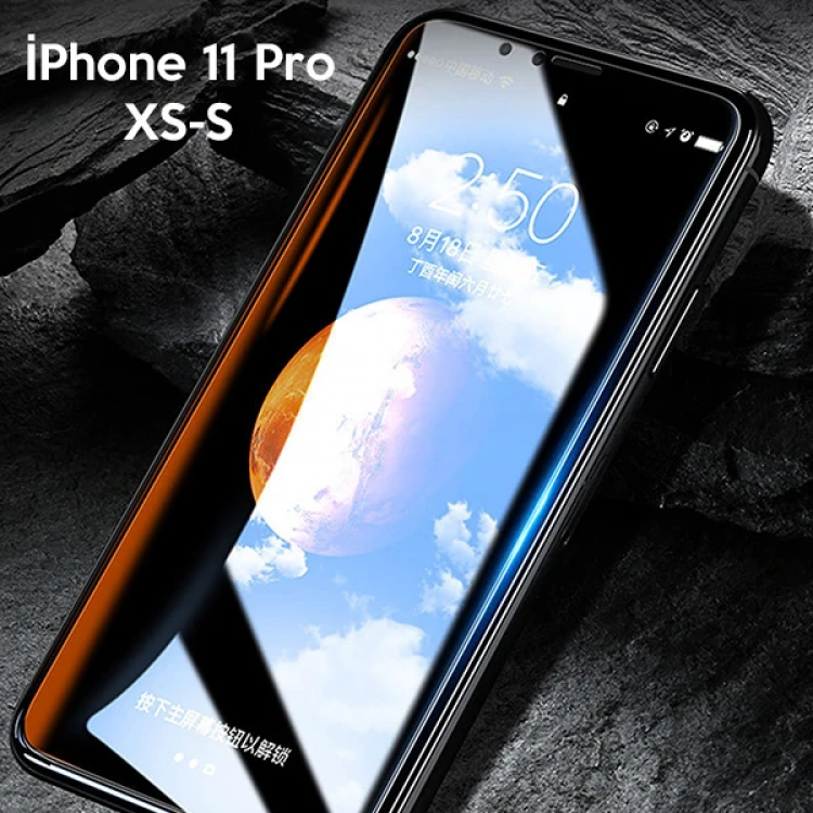 WK İPhone 11 Pro 5.8 XS-X  Kingkong Curved Tempered Cam Ekran Koruyucu-(5775)