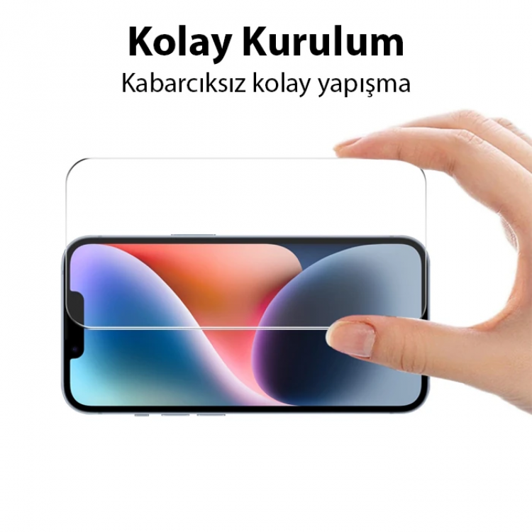 Ally iPhone 15 Full HD Tempered Kırılmaz Cam Ekran Koruyucu-(5775)