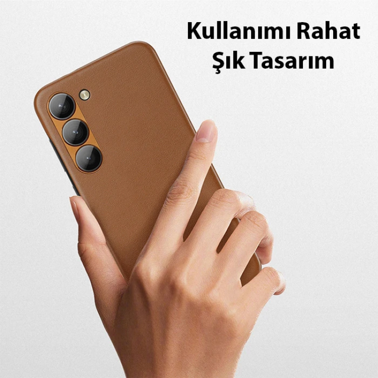 Dux Ducis SM Galaxy S23 Grit Series PU Premium Kılıf-(5775)