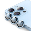 ALLY İPhone 13 Pro -13 Pro Max 3D Metal Çerçeveli Kamera Lens Koruyucu-(5775)