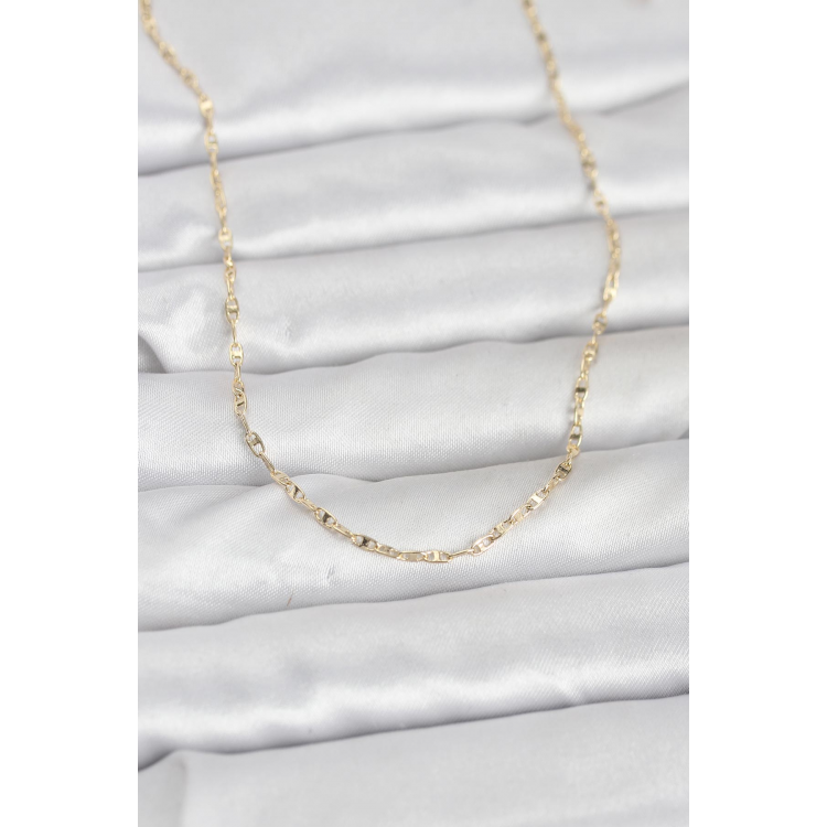 CM 14K Gold Renk Gemici Zincir Model 60 cm Kadın Kolye 5886