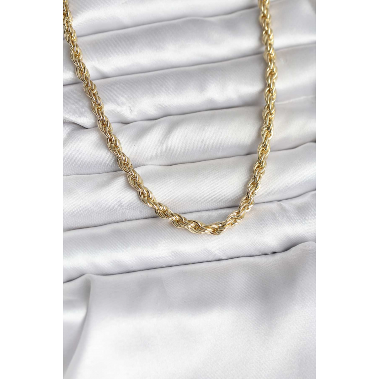 14K Gold Renk Kaplama Burgu Model CM Kadın Kolye 5886