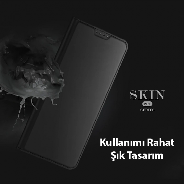 Dux Ducis Xiaomi Poco X5 5G Kılıf Skin Pro Series Flip Cover Kapaklı Kılıf-(5775)