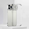 ALLY Fashion Series iPhone 12 Pro Max Kılıf Renkli Kenar Lazer Çerçeveli Silikon Kılıf-(5775)
