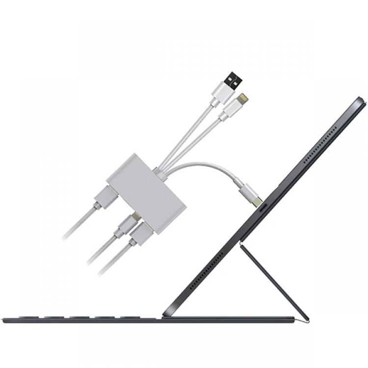 ALLY 3 İN1  İPhone+Usb C+ Usb A Kamera Okuyucu Kart Okuyucu-(5775)