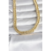 CM 14K Gold Renk Kalın Zincir Model 60 cm Kadın Kolye 5886
