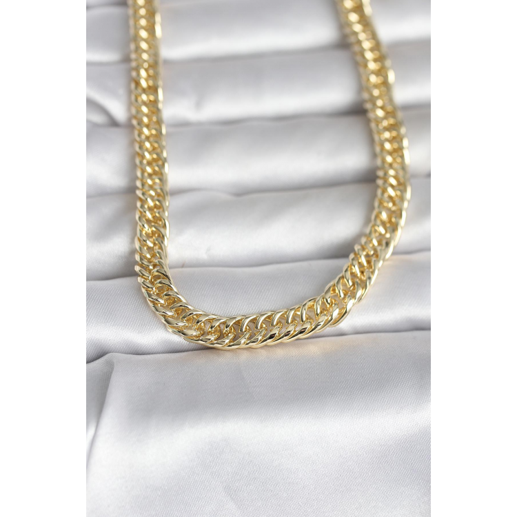 CM 14K Gold Renk Kalın Zincir Model 60 cm Kadın Kolye 5886