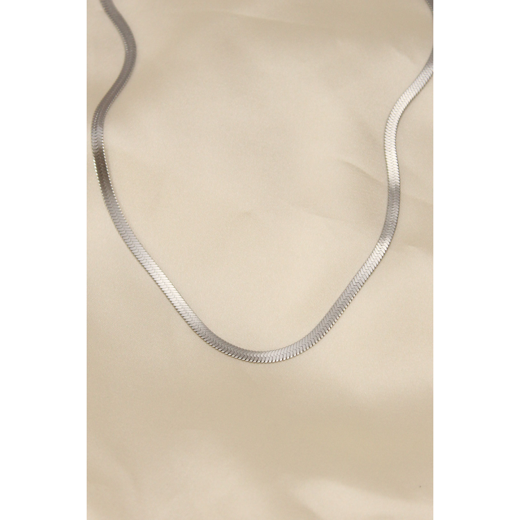 316L Çelik Silver Renk 45 cm İtalyan Zincir Model Kadın Kolye 5886