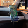 HOCO CA85 Araç Havalandırma Bölmesi 15W Kablosuz Hızlı Şarj Telefon Tutucu-(5775)