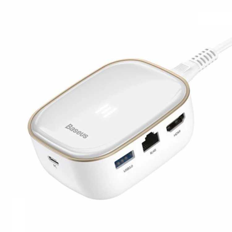 Baseus 6in1 USB Type C Çok Fonksiyonlu HUB B 3.0RJ45HDMISDmicro SD)  60W-(5775)