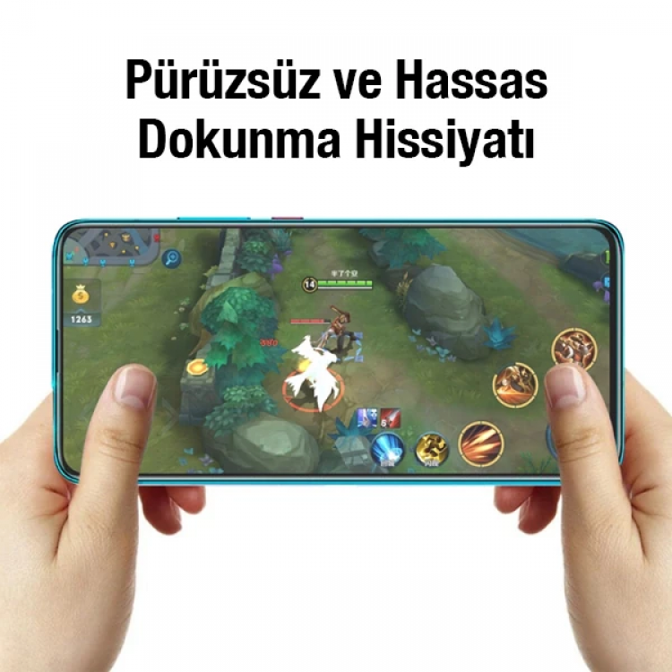 ALLY iPhone 14 Plus 6.7inç Tempered Kırılmaz Cam Ekran Koruyucu-(5775)