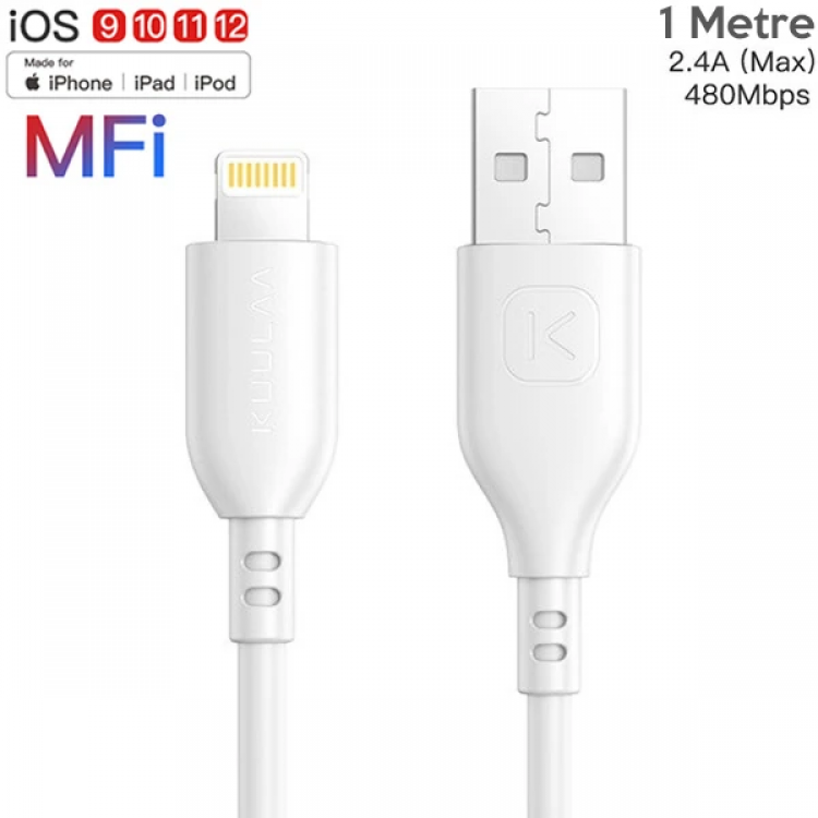 KUULAA 1M MFI Sertifikalı İPhone Usb Şarj  kablosu-(5775)