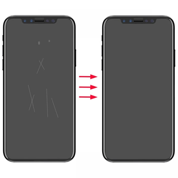 GOR İPhone 11 Pro Max 6.7 HD Ekran Koruyucu Jelatin 5 Adet Set-(5775)
